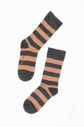 Chaussettes Anthracite-Saumon